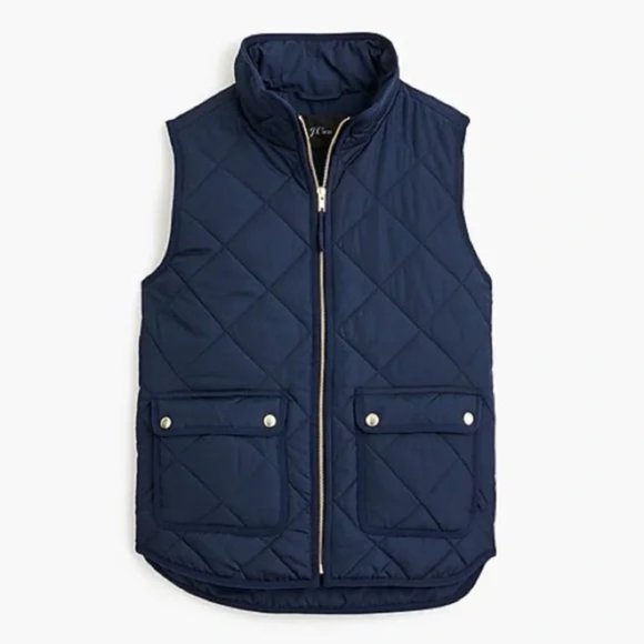 NWT-S-J.Crew Excursion vest in recycled poly with PrimaLoft® fill